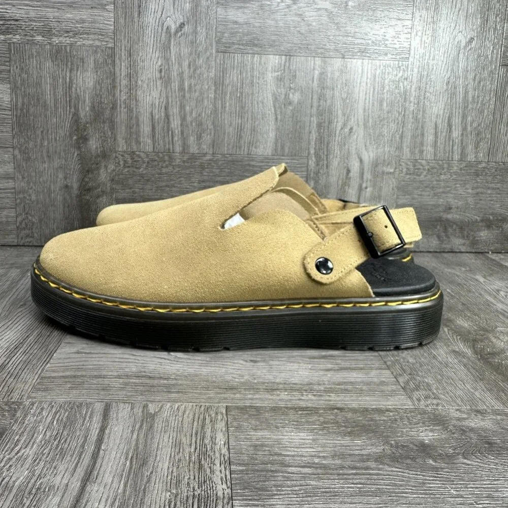 Dr. Marten's Carlson Men's size 10 Savannah Tan Sling Back Mule - Picture 2 of 9